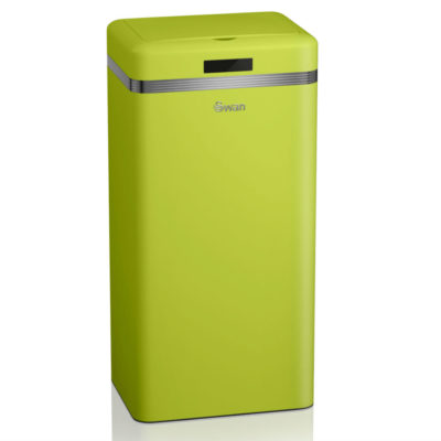 Swan Retro 45l Sensor Bin - Lime Swan Retro 45l Sensor Bin - Lime